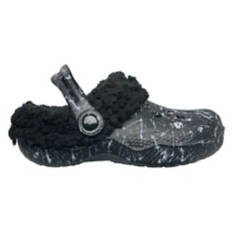 Children's Warm Lined Clog - Black, 13/1