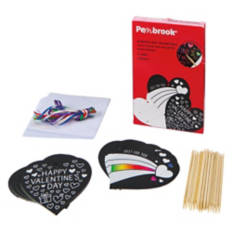 Craft Cards Kit - Scratch Hearts