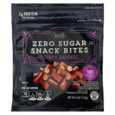 Turkey Sausage Zero Sugar Snack Bites, 6 oz
