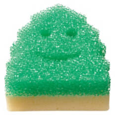 Dual Sided Scrubber & Sponge - Green Tree