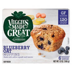 Gluten Free Blueberry Oat Muffins, 6 count