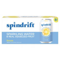 Lemon Flavored Sparkling Water - 8 pack, 12 fl oz can