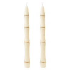 2 Pack Halloween Taper Candles - Bone
