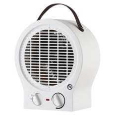 Portable Fan Forced Heater, White