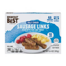 Frozen Heat & Serve Sausage Links, 10 Count