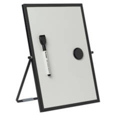 Rectangle Shaped Desktop Dry Erase Board, Black