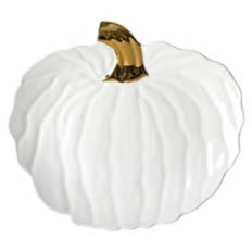 Harvest Serving Platter - Gold & White Pumpkin