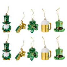 10 Pack St. Patrick's Day Ornaments - Assorted Varieties
