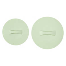 2 Piece Large & Medium Silicone Lids, Green