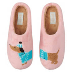 Ladies Novelty Slippers - Dog, 7