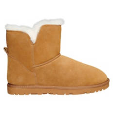 Ladies Genuine Suede Boots - Brown, 8