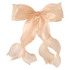 Valentines Day Accessories - Peach Organza Bow