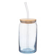 4 Pack Glass Drinking Jars - Can