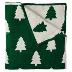 50" x 70" Holiday Ultra Cozy Knit Throw - Trees