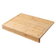 Bamboo Carving Board with Counter Edge