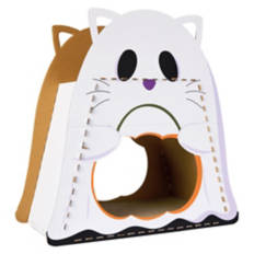 Halloween Cat Scratching Playhouse - Ghost