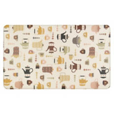 18" x  30" Comfort Cushion Kitchen Mat - Coffee AOP