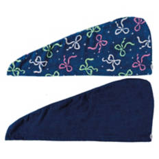 2 Pack Holiday Hair Towels - Bows