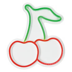 13" LED Neon Wall Sign - Cherries