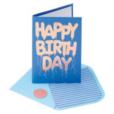 5" x 7" Greeting Card - Happy Birthday