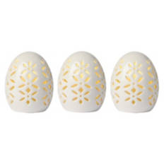 3 Pack LED Small Ceramic Eggs