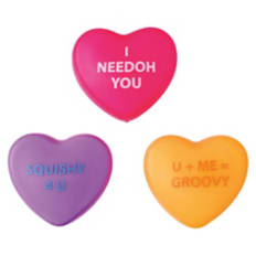 3 Pack Assorted Color Hearts