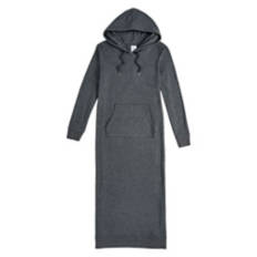 Ladies Cozy Lounge Dress - Black, L/XL