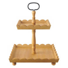 Scalloped Edge Tiered Tray