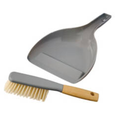 Dustpan & Brush Set, Grey