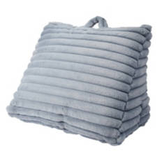 18" x 24" Super Soft Wedge Pillow, Blue Ribbed