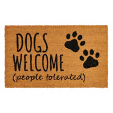 18" x 30" Pet Coir Mat - Dogs Welcome