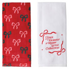 15" x 25"  Holiday Kitchen Towels - 2 Pack, Bows