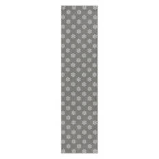 2' x  8' Oversized Runner - Gray Flowers