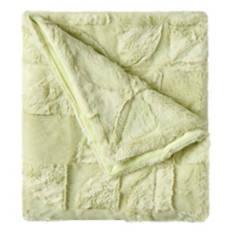 Super Soft Sculpted Throw, Green