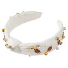 Ladies Game Day Accessories - Cream Headband