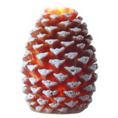 LED Novelty Holiday Candle - Brown Pinecone