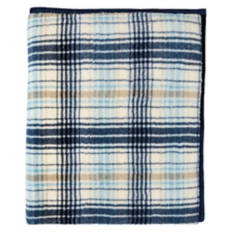 60" x 70" Feather Soft Throw - Blue Plaid