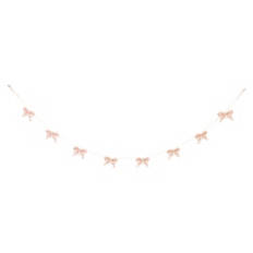 Holiday Garland - Pink Bow