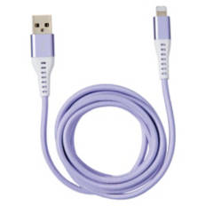 6 Feet Charging Cable - USB A to Lightning, Lavendar