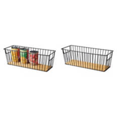 2 Pack Narrow Premium Pantry Baskets