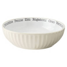 Fluted Pasta Bowl, Beige