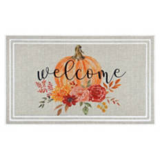 18" x 30" Deluxe Harvest Doormat - Welcome Pumpkin
