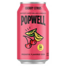 Cherry Citrus Flavored Prebiotic Soda Can, 12 fl oz