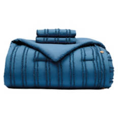 3 Piece Luxury King Size Comforter - Striped