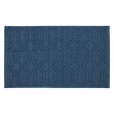 20" x  34" Rectangle Shaped Kitchen Accent Rug - Blue Polygon