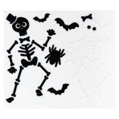 Halloween Gel Clings - Skeletons