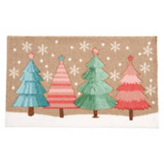 18" x 30" Holiday Artisan Rug - Pastel Trees