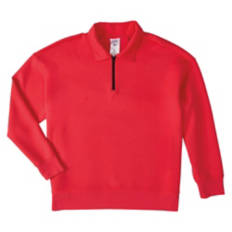 Ladies Premium Athleisure Pullover - Red, L