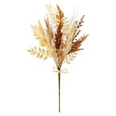 23" Tall Faux Floral Stem - Dried Yarrow Flowers