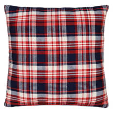 18" x 18" Americana Square Pillow - Plaid